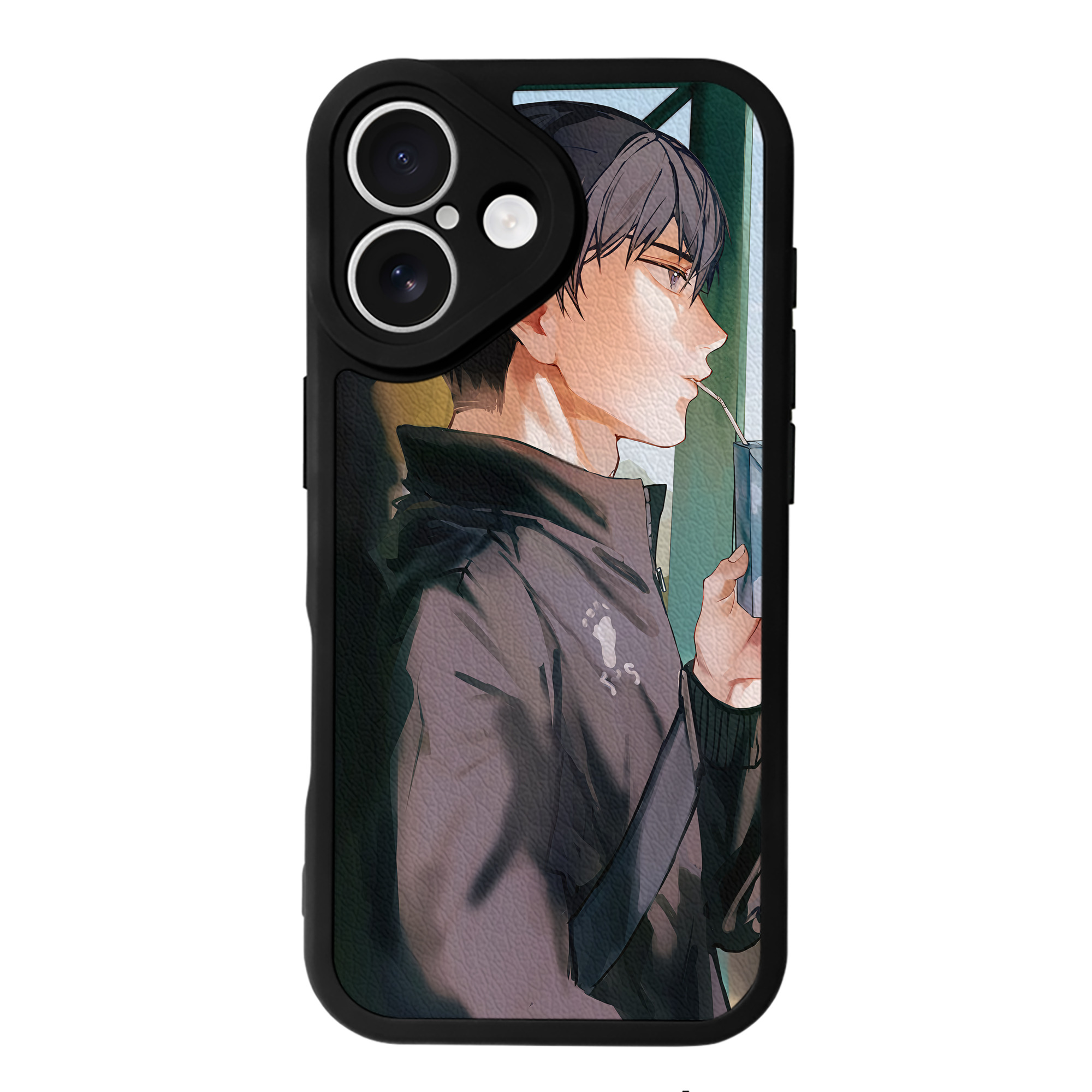 （画像用） ハイキュー!! Haikyu!! 【iPhone 16シリーズ対応】シリコンスマホケース（レザー調） 材質：シリコン